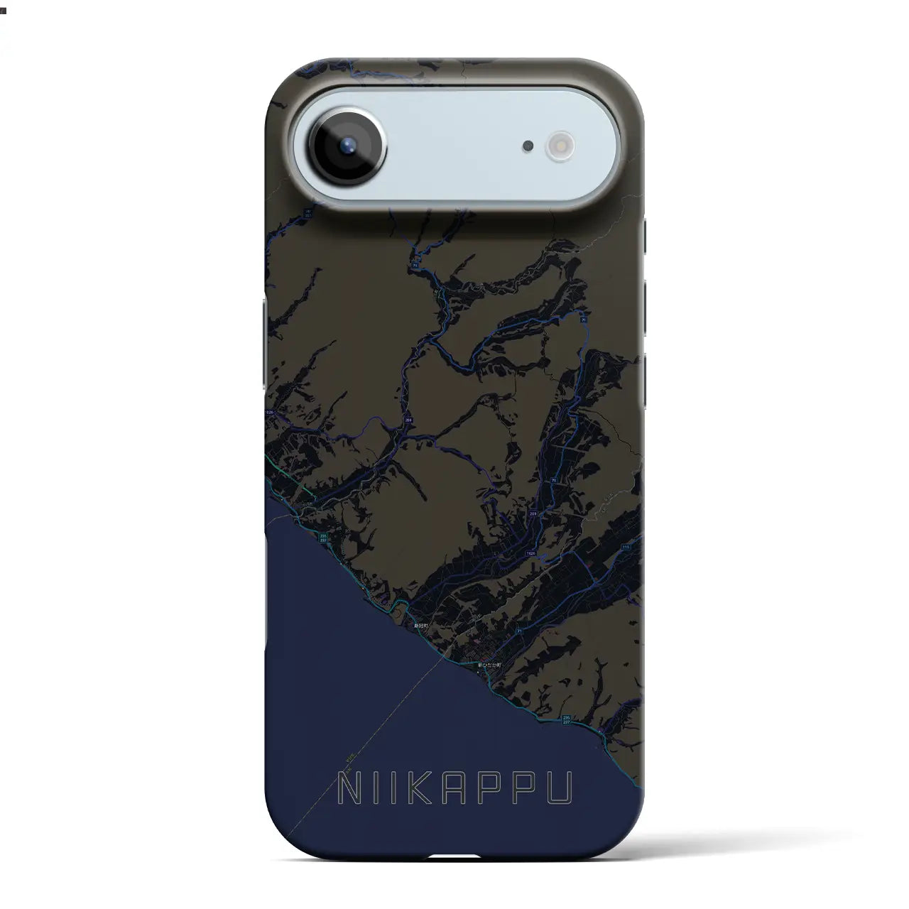 【新冠(北海道)】地図柄iPhoneケース(バックカバータイプ)