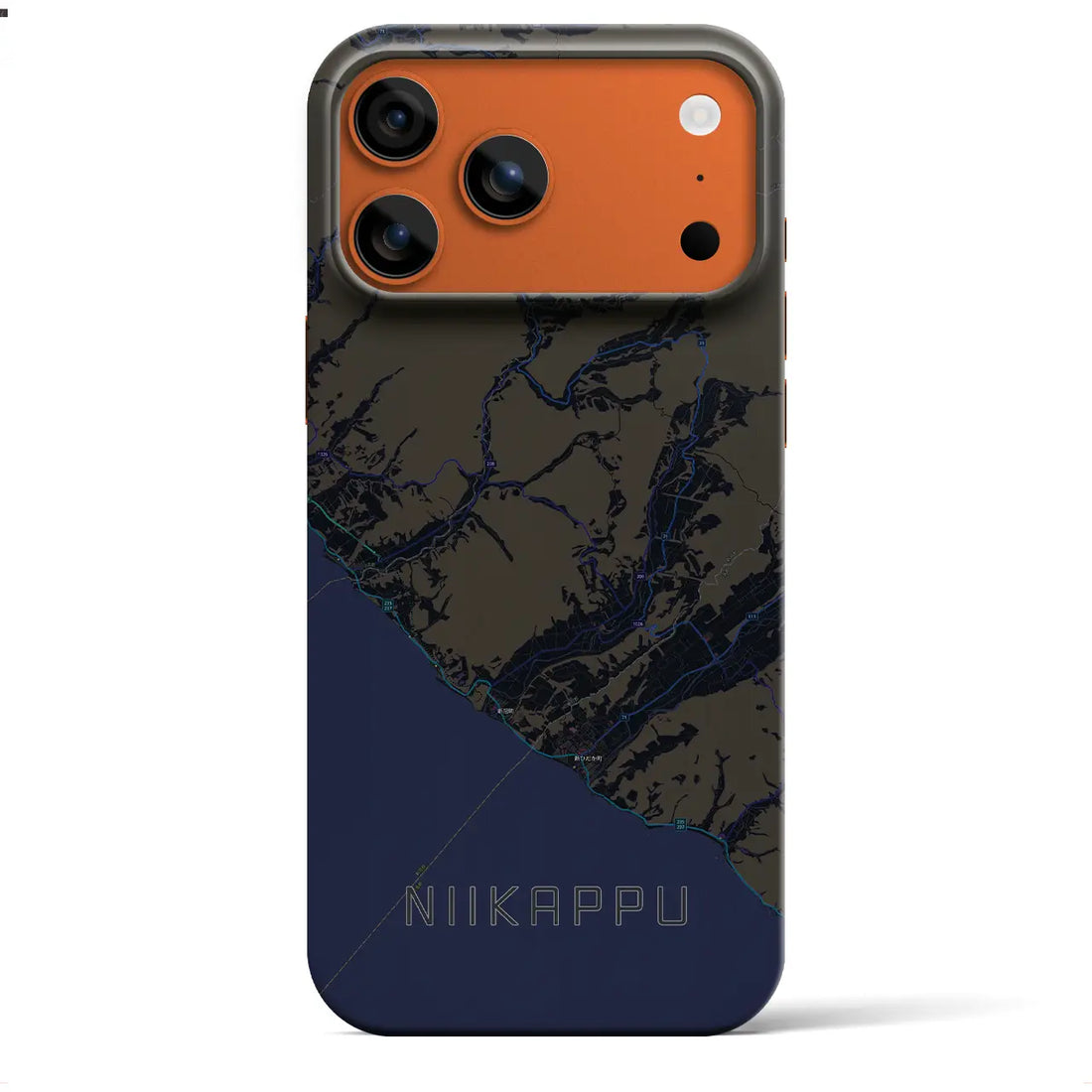 【新冠(北海道)】地図柄iPhoneケース(バックカバータイプ)