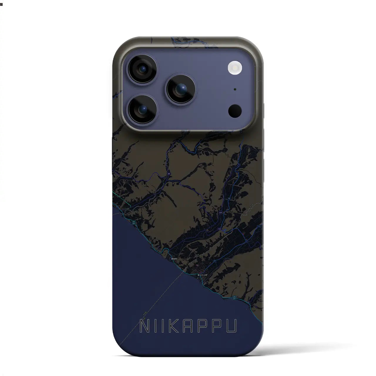 【新冠(北海道)】地図柄iPhoneケース(バックカバータイプ)