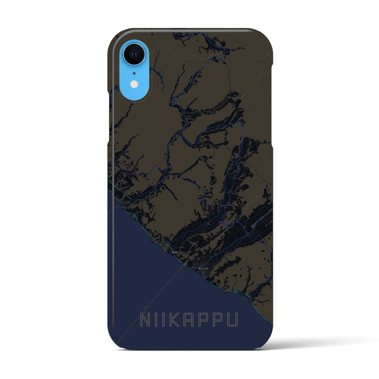 【新冠(北海道)】地図柄iPhoneケース(バックカバータイプ)