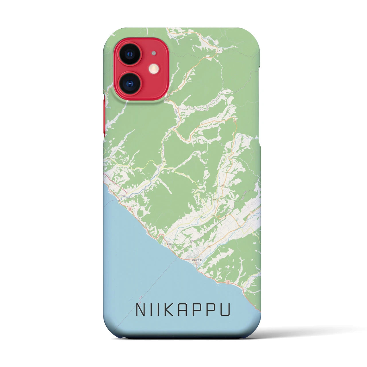 【新冠(北海道)】地図柄iPhoneケース(バックカバータイプ)