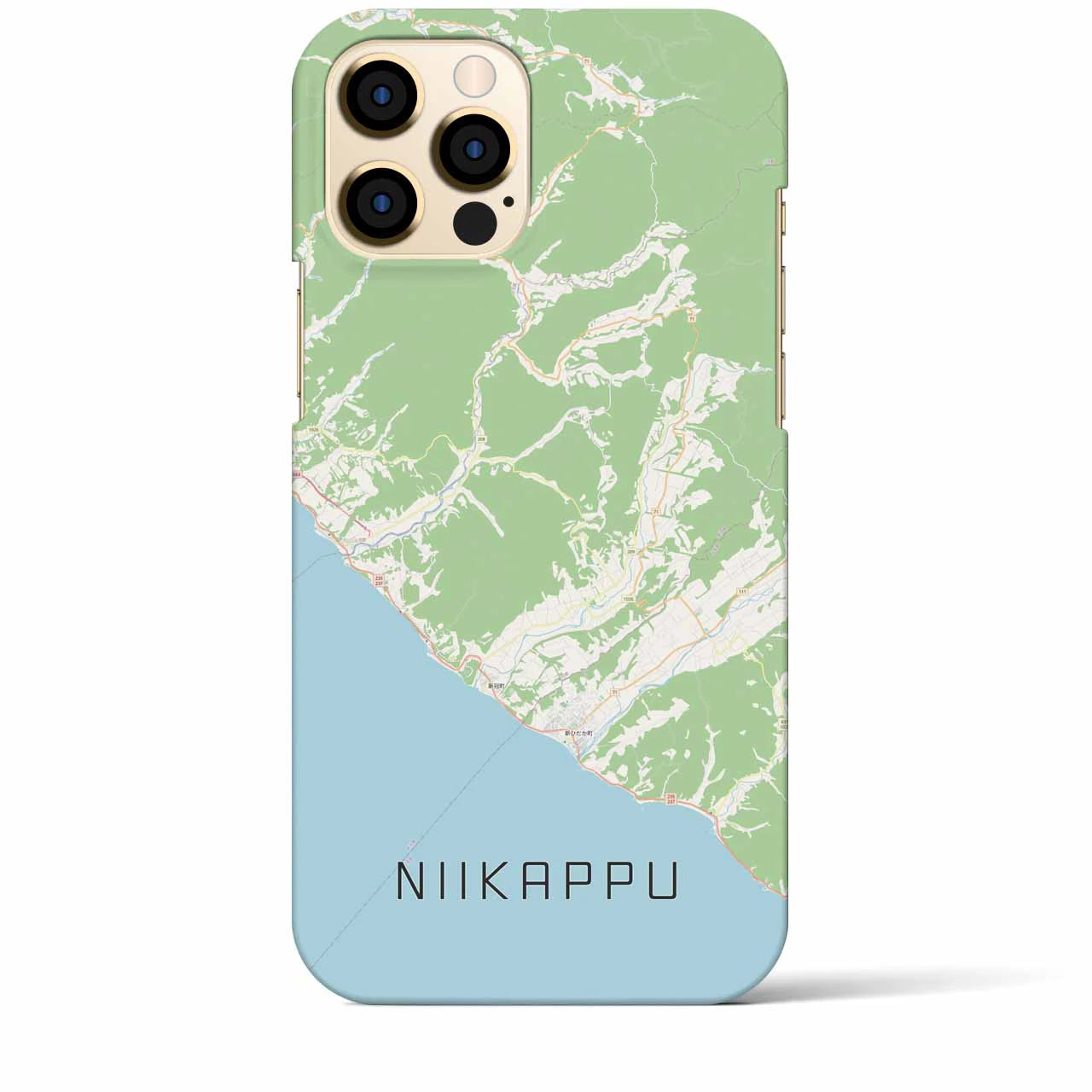 【新冠(北海道)】地図柄iPhoneケース(バックカバータイプ)