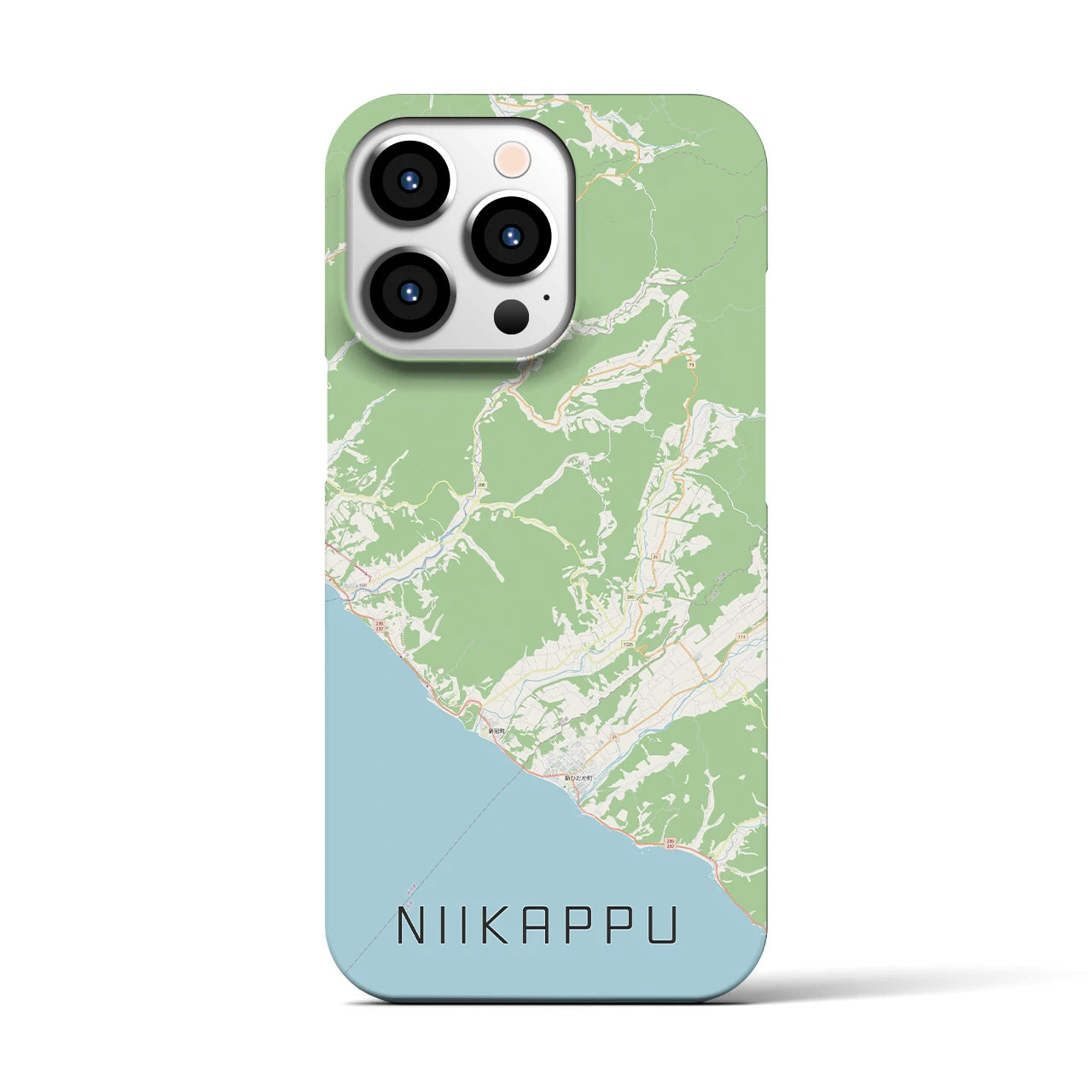 【新冠(北海道)】地図柄iPhoneケース(バックカバータイプ)