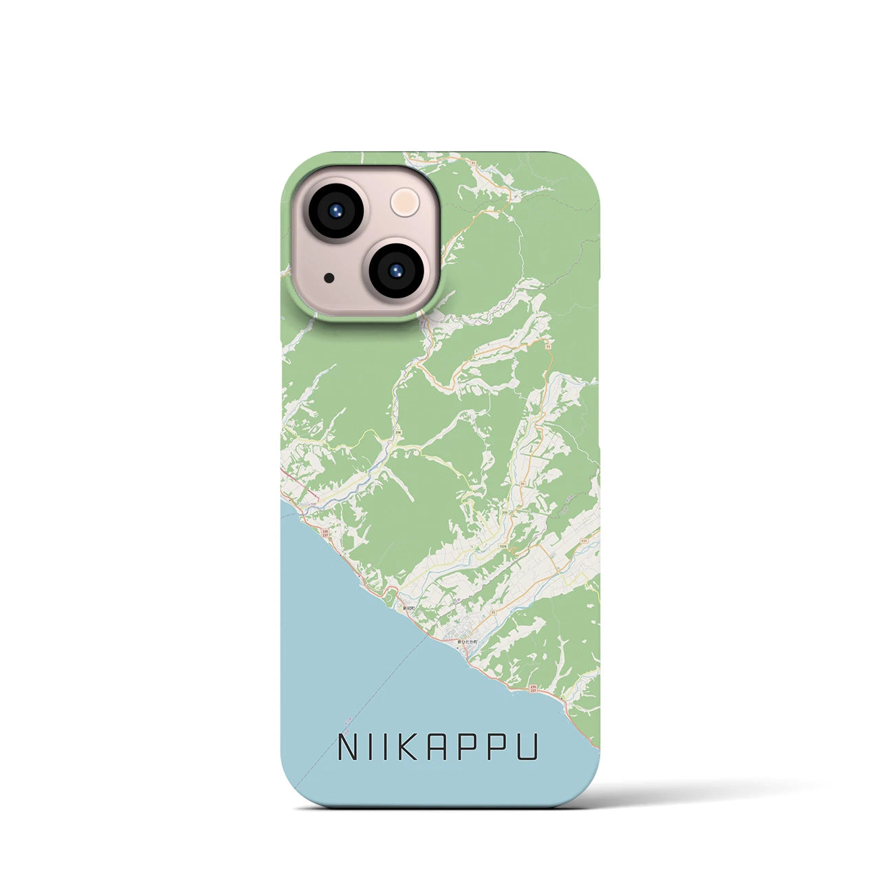 【新冠(北海道)】地図柄iPhoneケース(バックカバータイプ)
