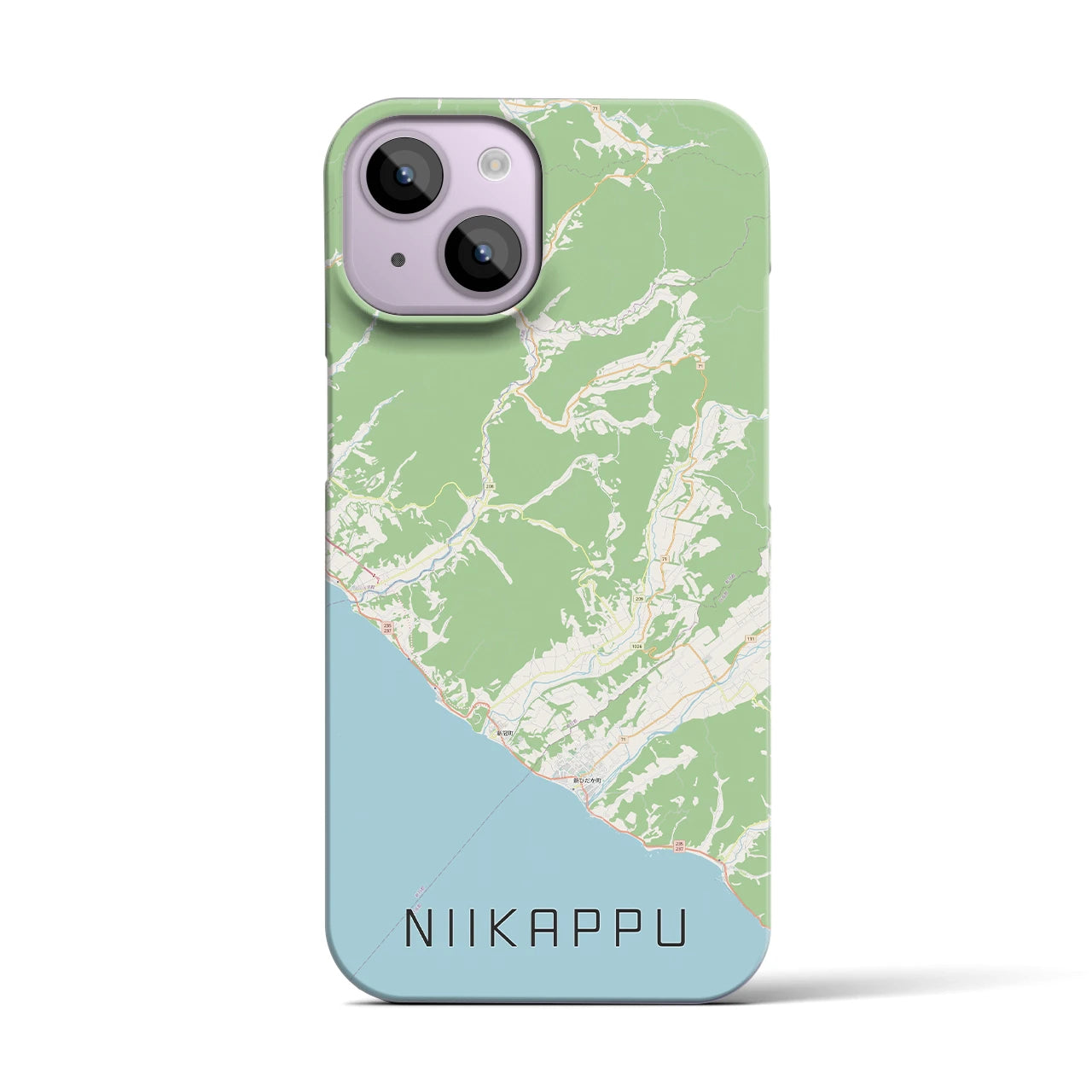 【新冠(北海道)】地図柄iPhoneケース(バックカバータイプ)