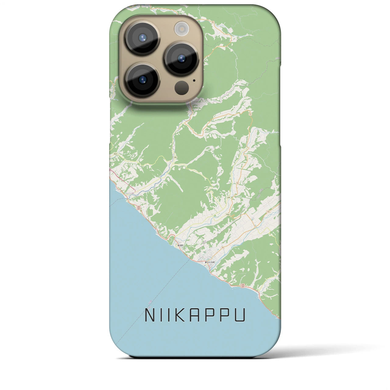 【新冠(北海道)】地図柄iPhoneケース(バックカバータイプ)