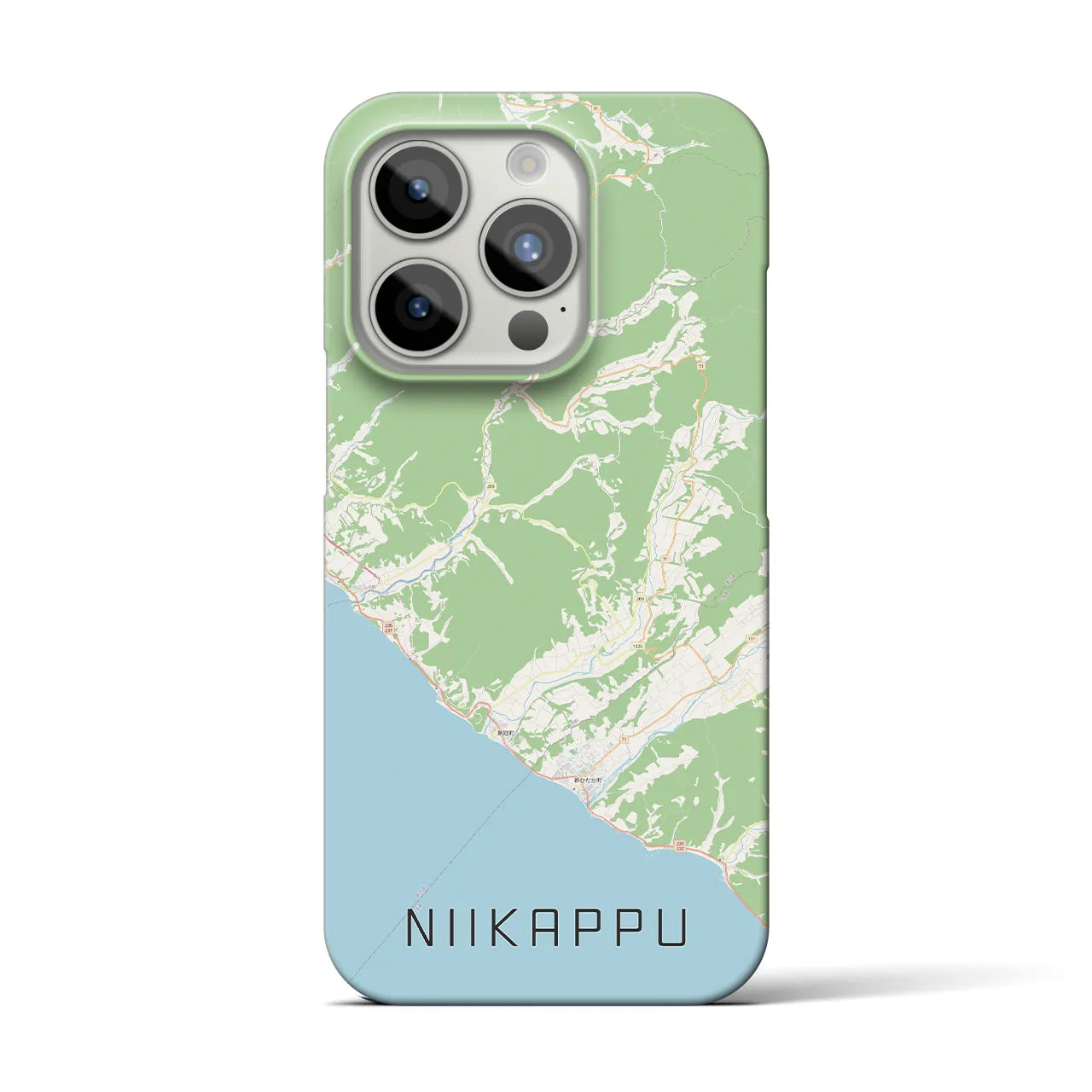【新冠(北海道)】地図柄iPhoneケース(バックカバータイプ)