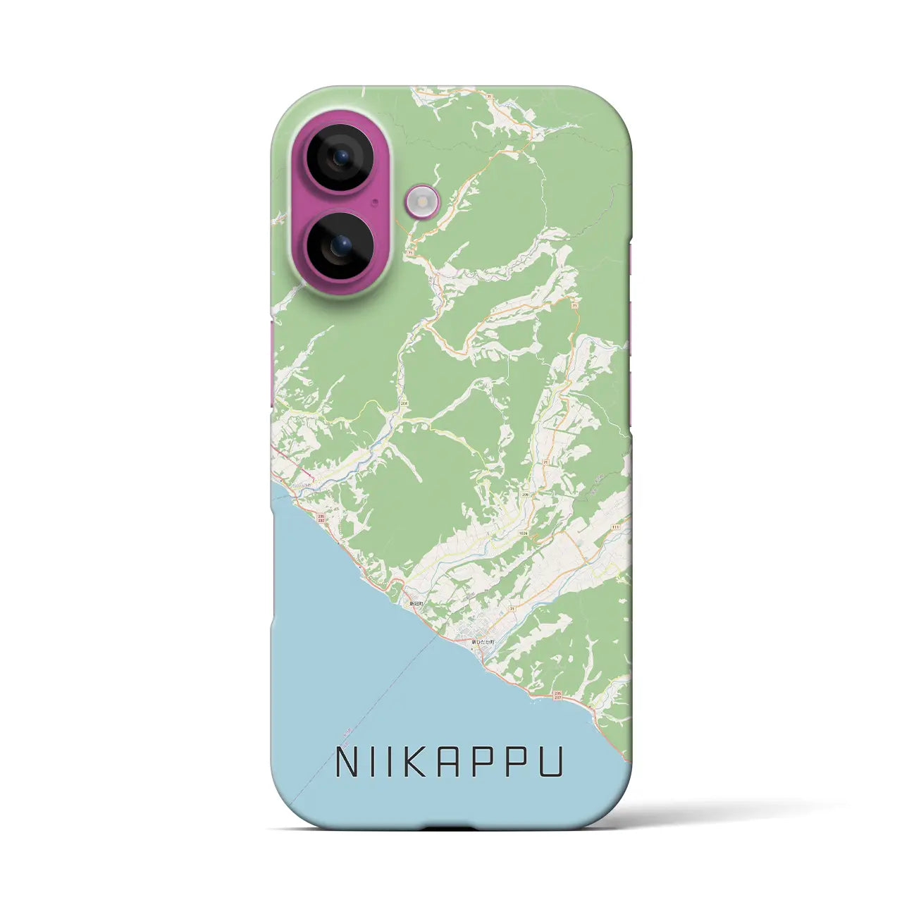 【新冠(北海道)】地図柄iPhoneケース(バックカバータイプ)
