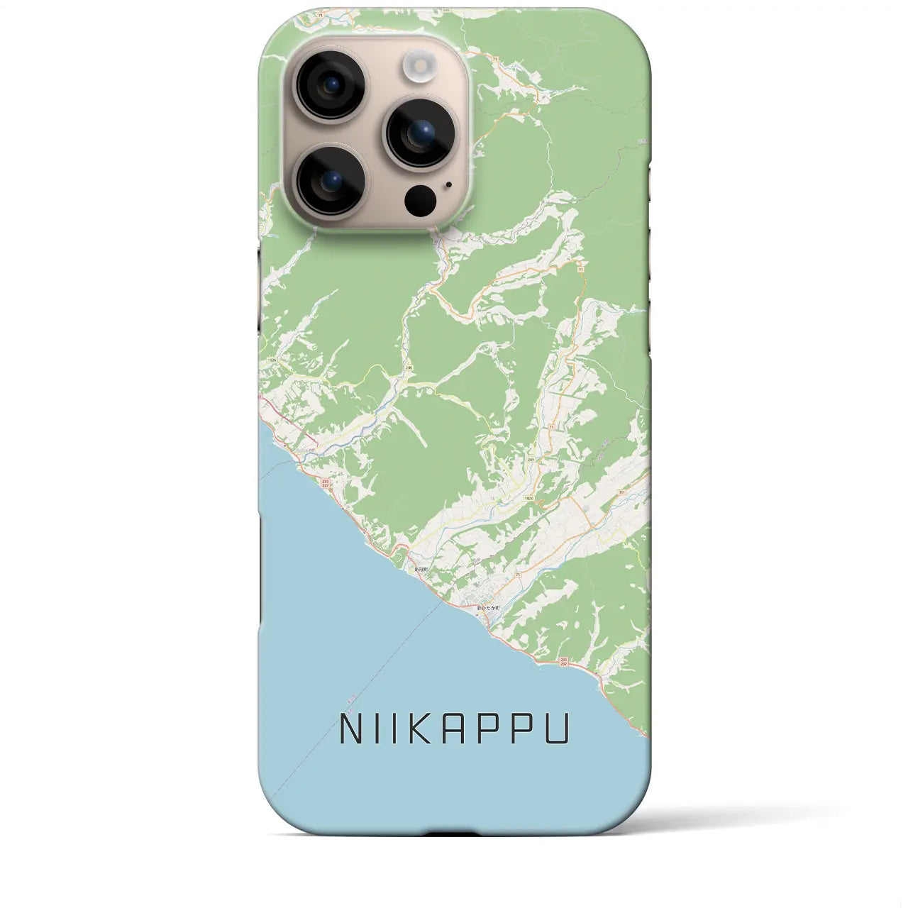 【新冠(北海道)】地図柄iPhoneケース(バックカバータイプ)
