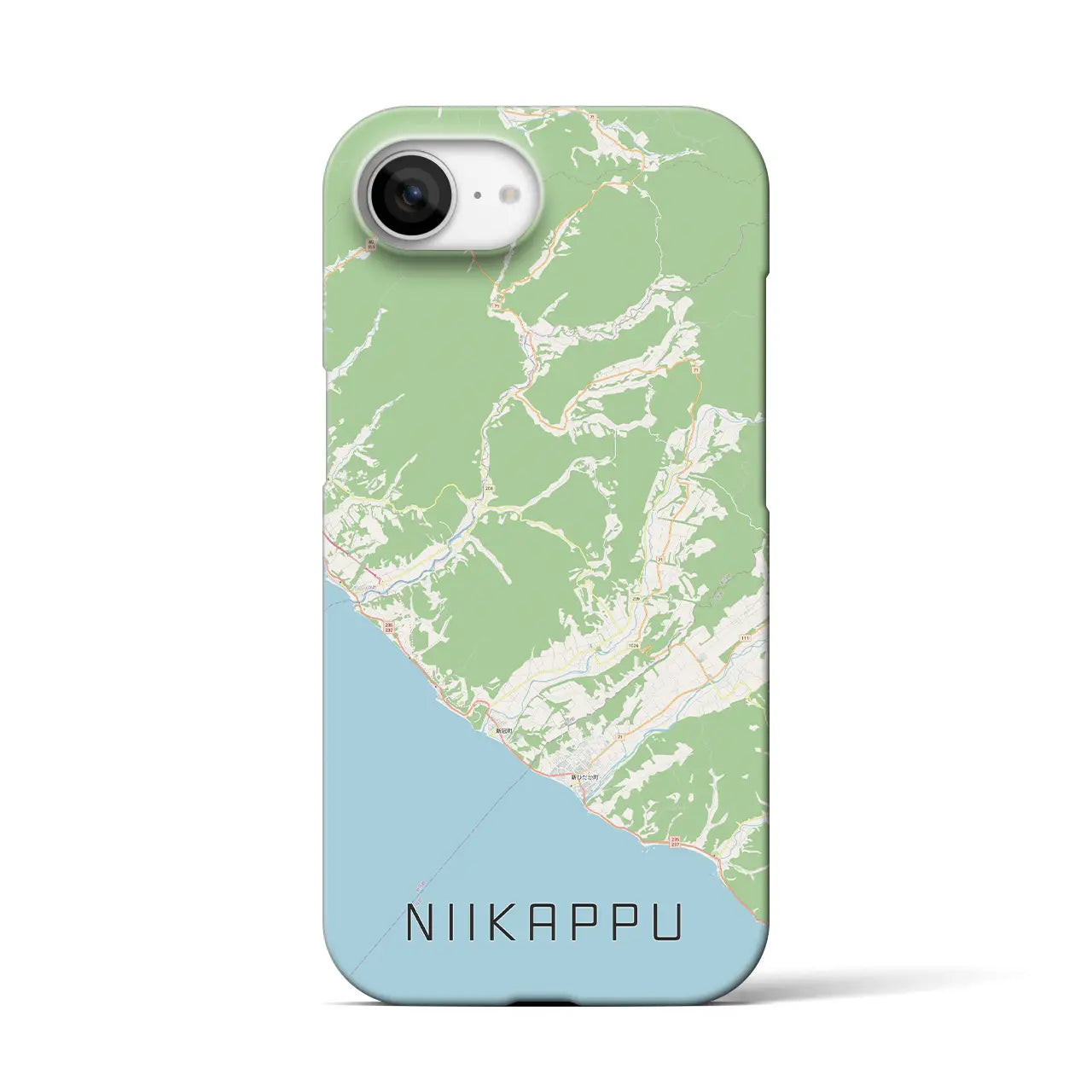 【新冠(北海道)】地図柄iPhoneケース(バックカバータイプ)