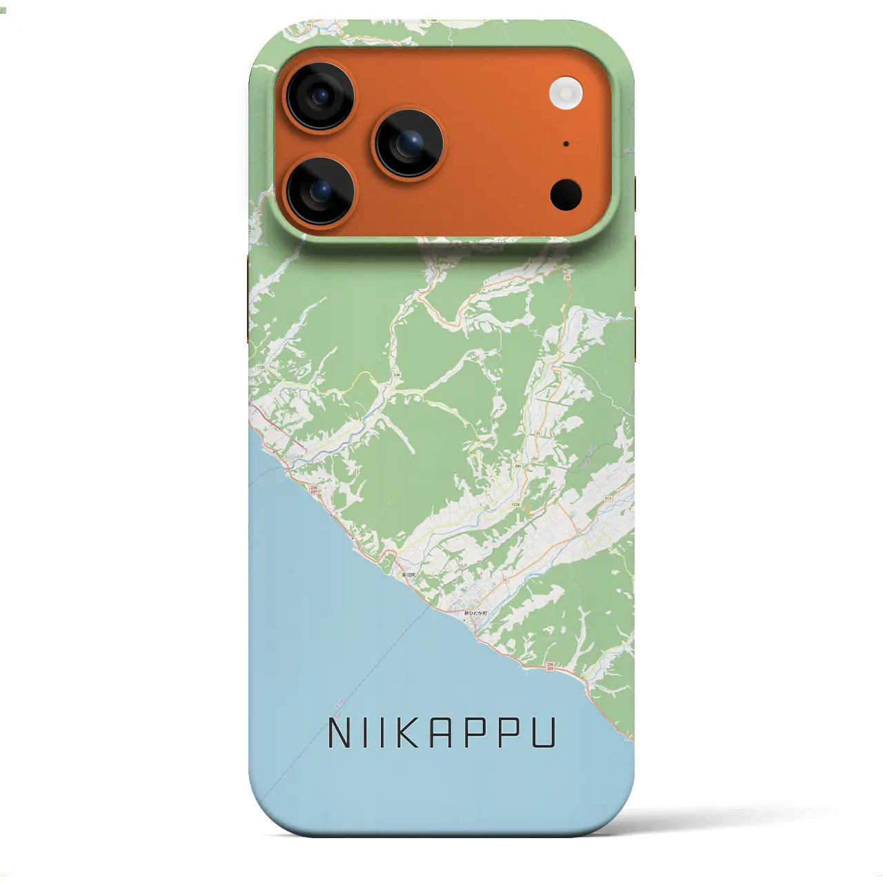 【新冠(北海道)】地図柄iPhoneケース(バックカバータイプ)