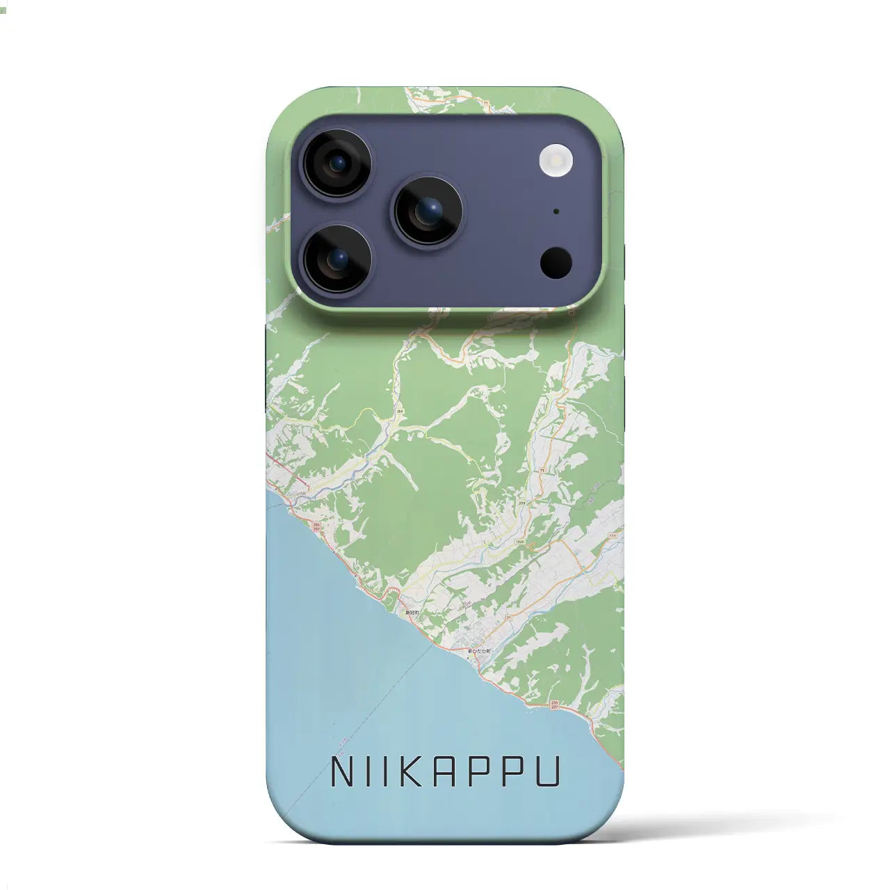【新冠(北海道)】地図柄iPhoneケース(バックカバータイプ)