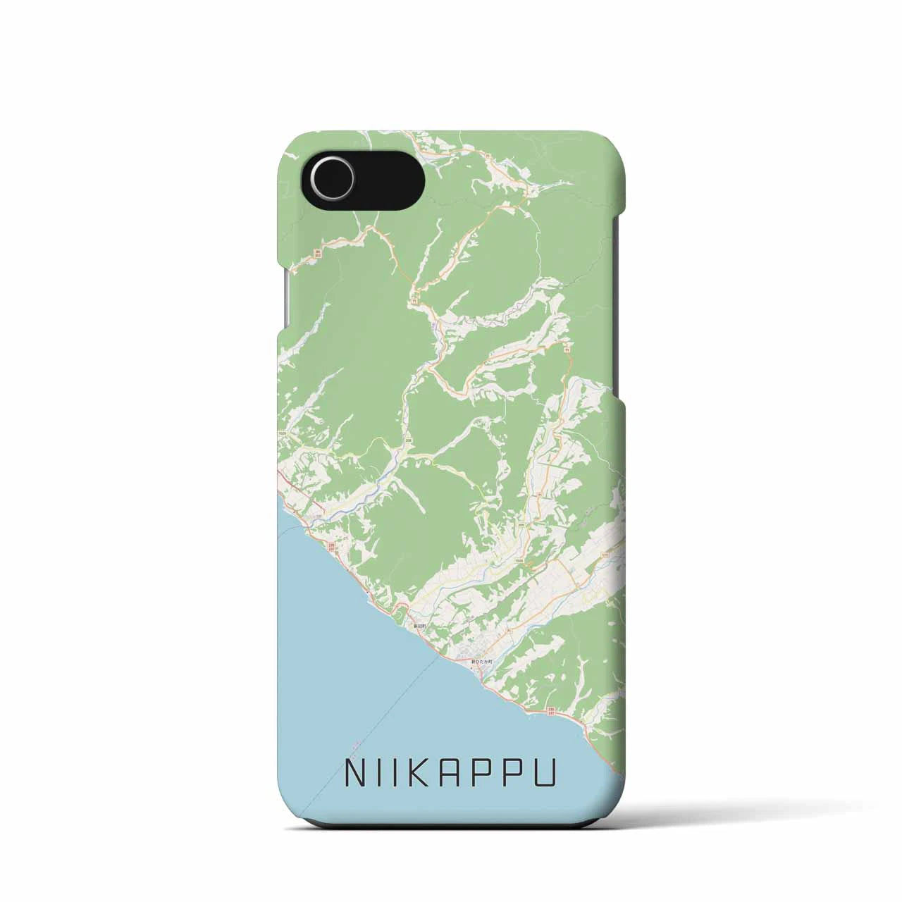 【新冠(北海道)】地図柄iPhoneケース(バックカバータイプ)