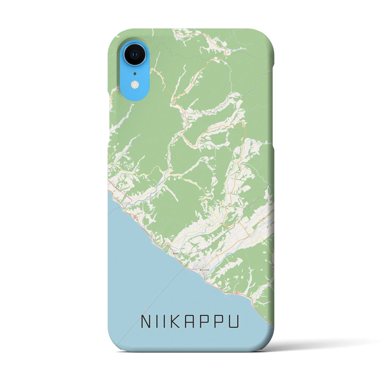 【新冠(北海道)】地図柄iPhoneケース(バックカバータイプ)