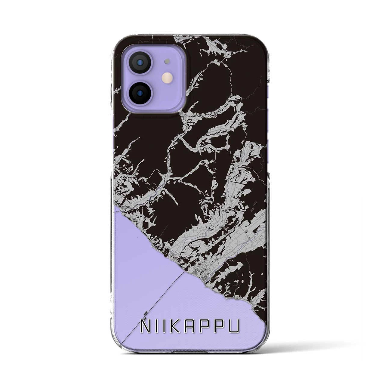 【新冠(北海道)】地図柄iPhoneケース(クリアタイプ)