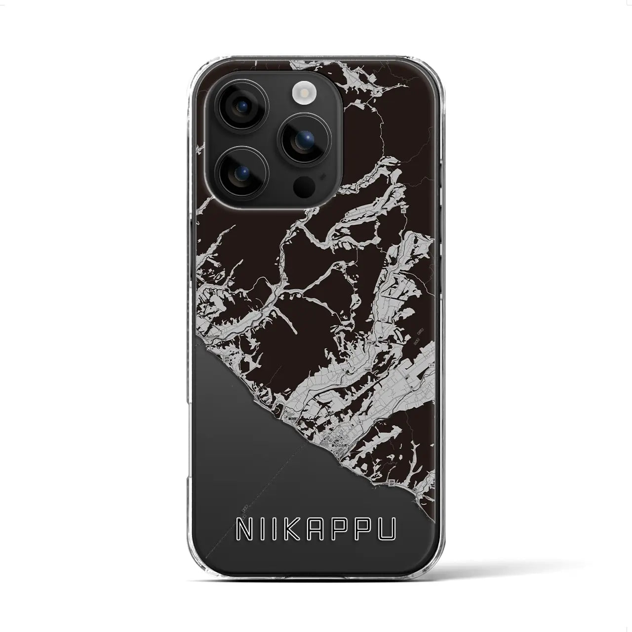 【新冠(北海道)】地図柄iPhoneケース(クリアタイプ)