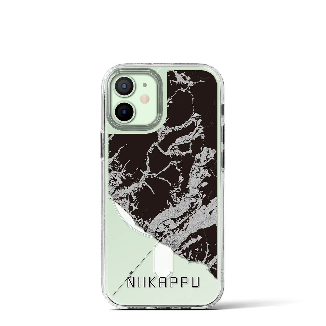 【新冠(北海道)】地図柄iPhoneケース(MagSafeタイプ)