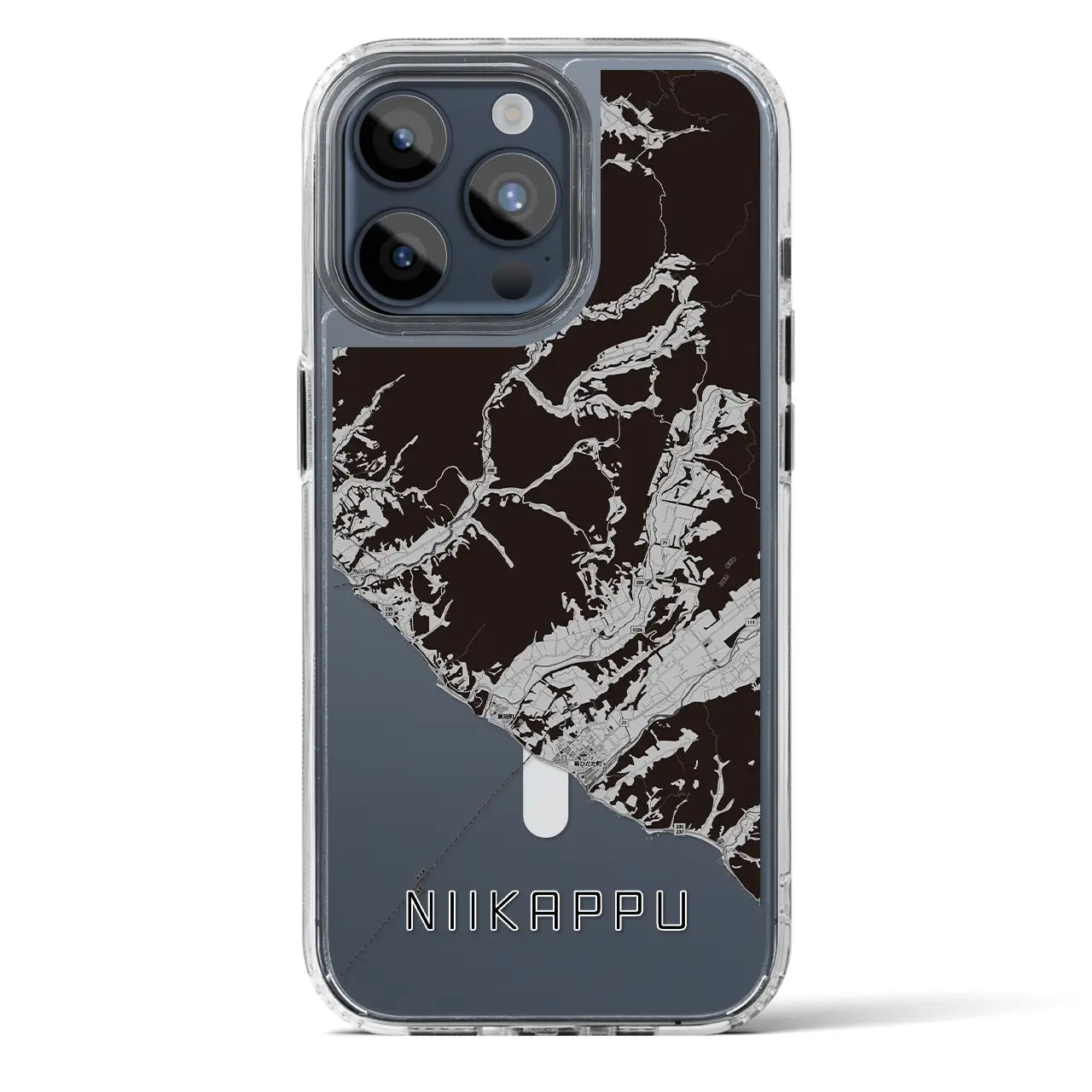 【新冠(北海道)】地図柄iPhoneケース(MagSafeタイプ)