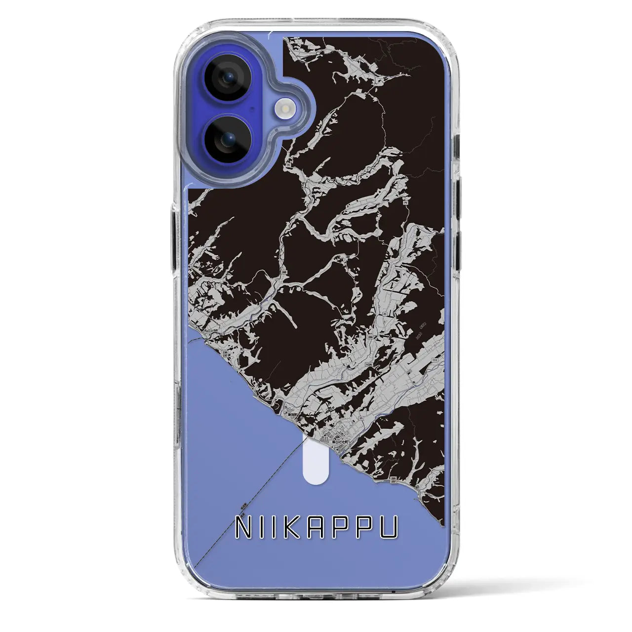 【新冠(北海道)】地図柄iPhoneケース(MagSafeタイプ)
