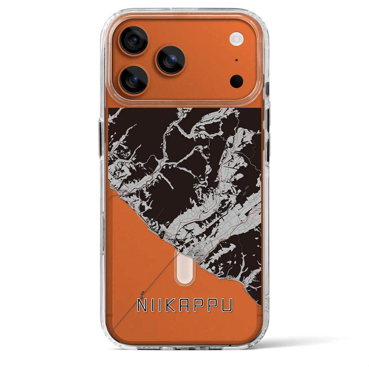 【新冠(北海道)】地図柄iPhoneケース(MagSafeタイプ)