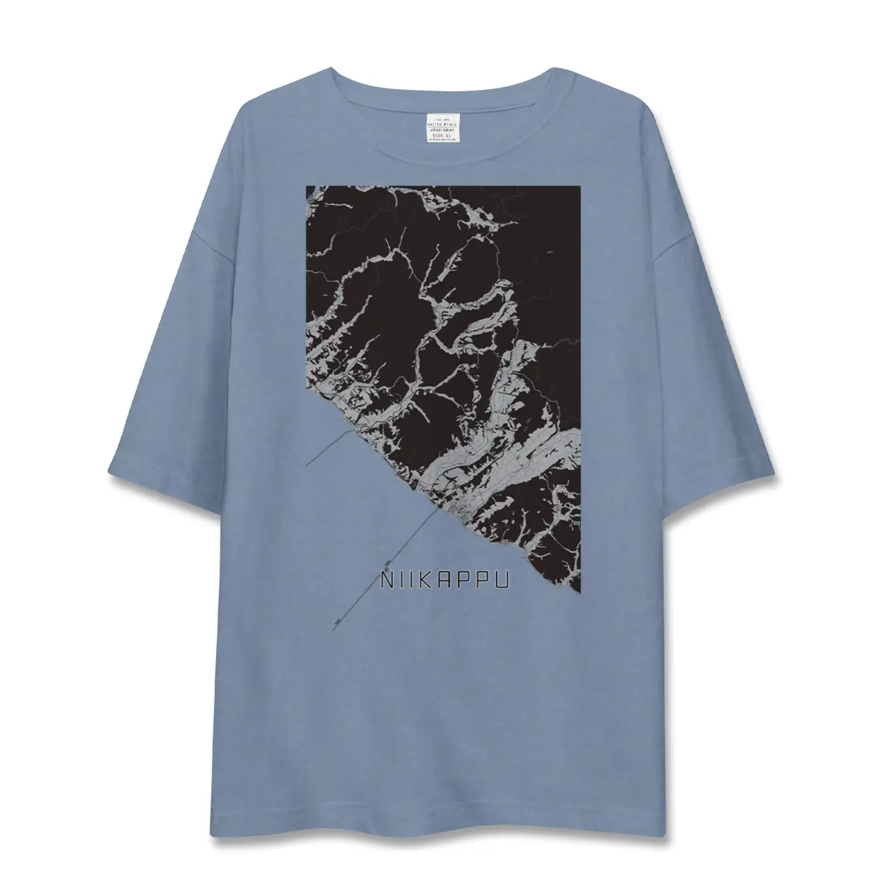 【新冠(北海道)】地図柄ビッグシルエットTシャツ