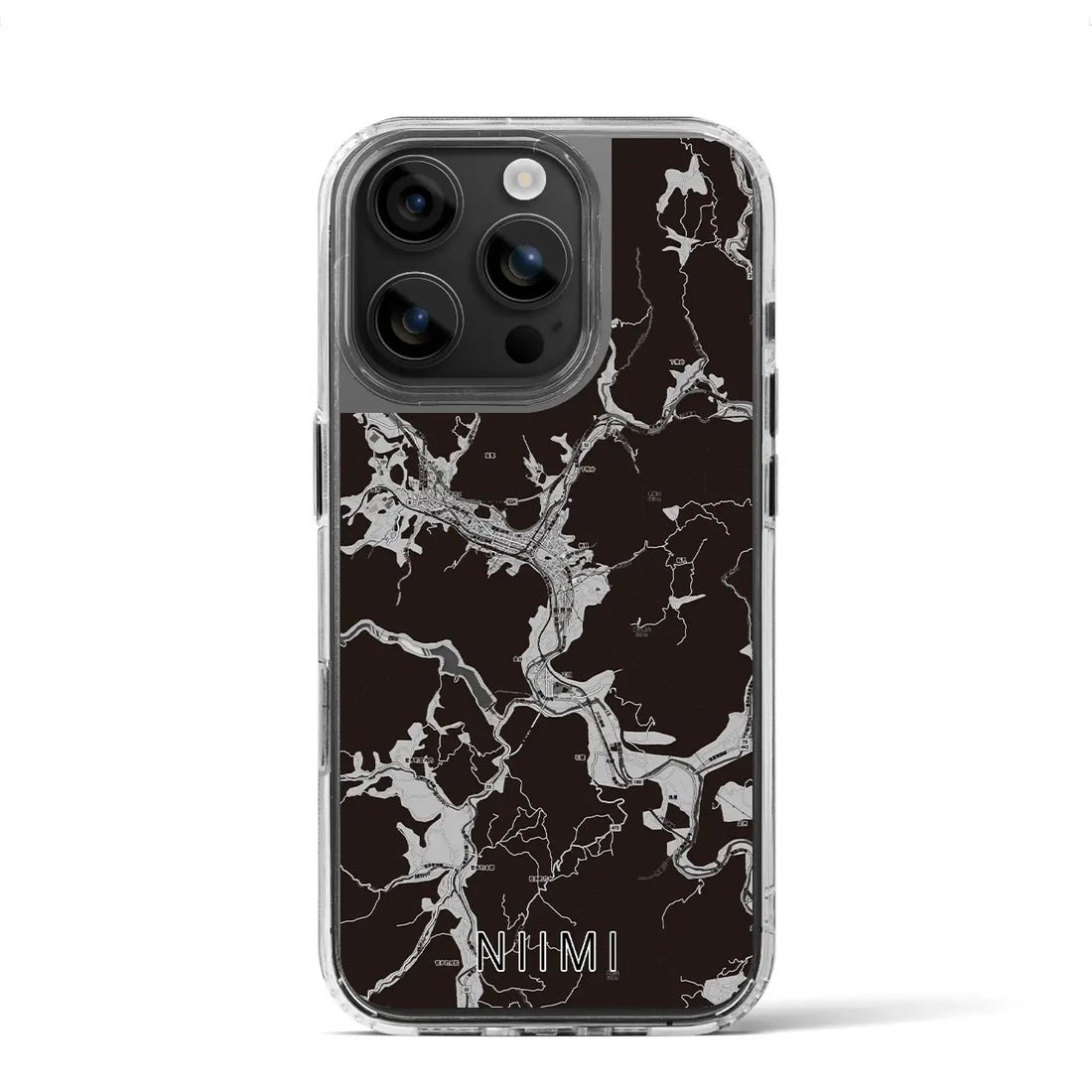 【新見(岡山県)】地図柄iPhoneケース(MagSafeタイプ)