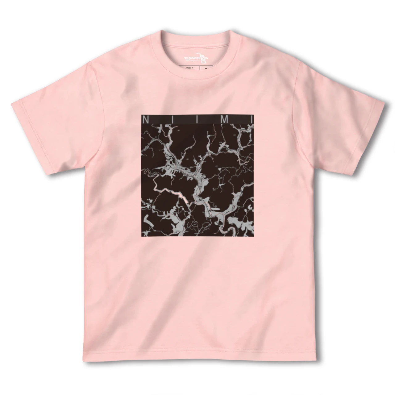 【新見(岡山県)】地図柄ヘビーウェイトTシャツ