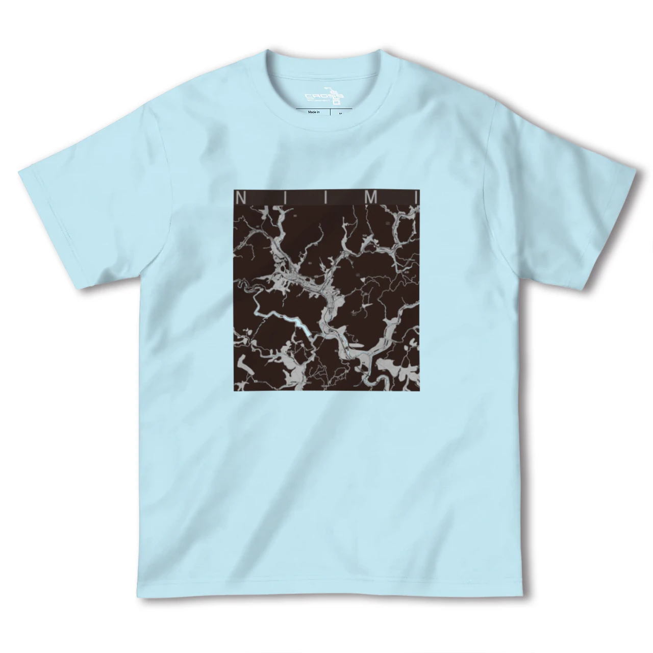 【新見(岡山県)】地図柄ヘビーウェイトTシャツ