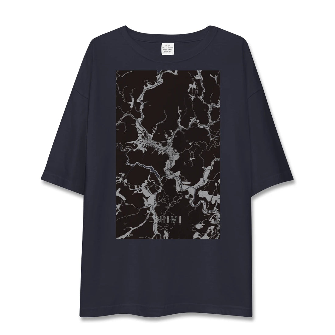 【新見(岡山県)】地図柄ビッグシルエットTシャツ