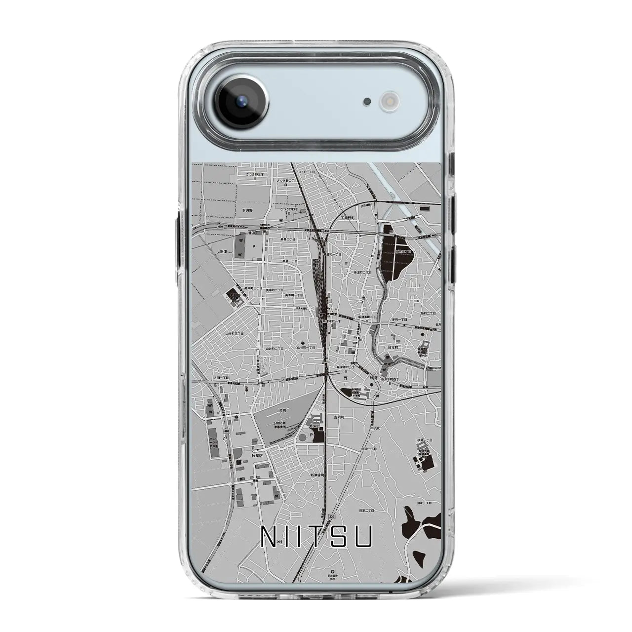 【新津(新潟県)】地図柄iPhoneケース(MagSafeタイプ)