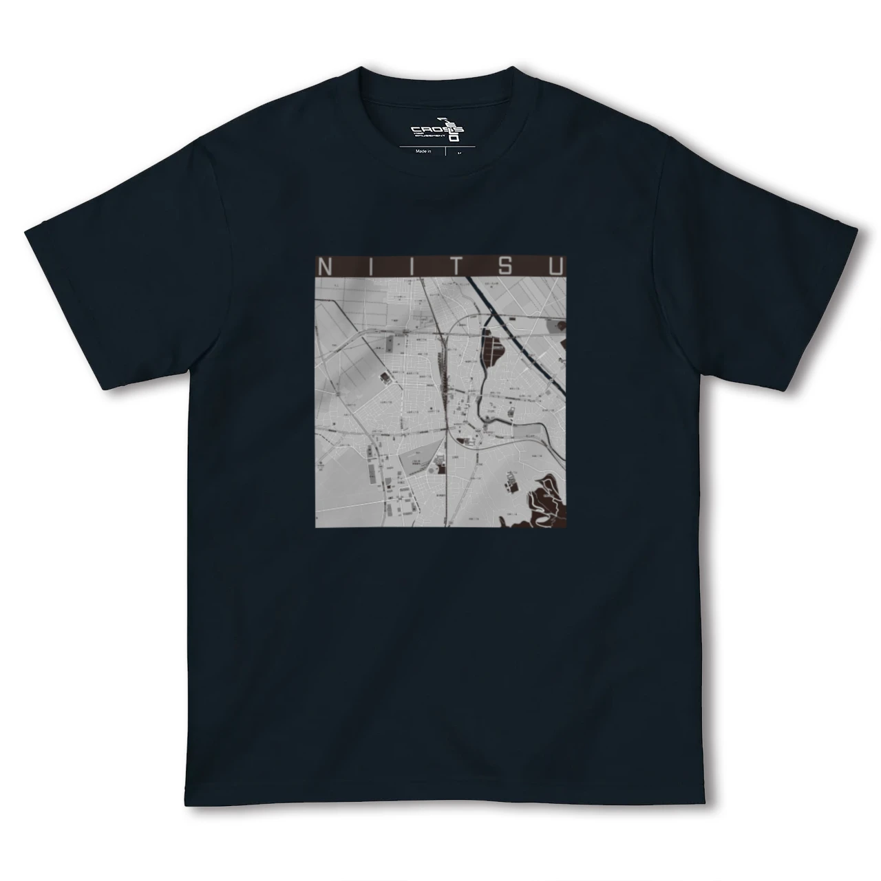 【新津(新潟県)】地図柄ヘビーウェイトTシャツ