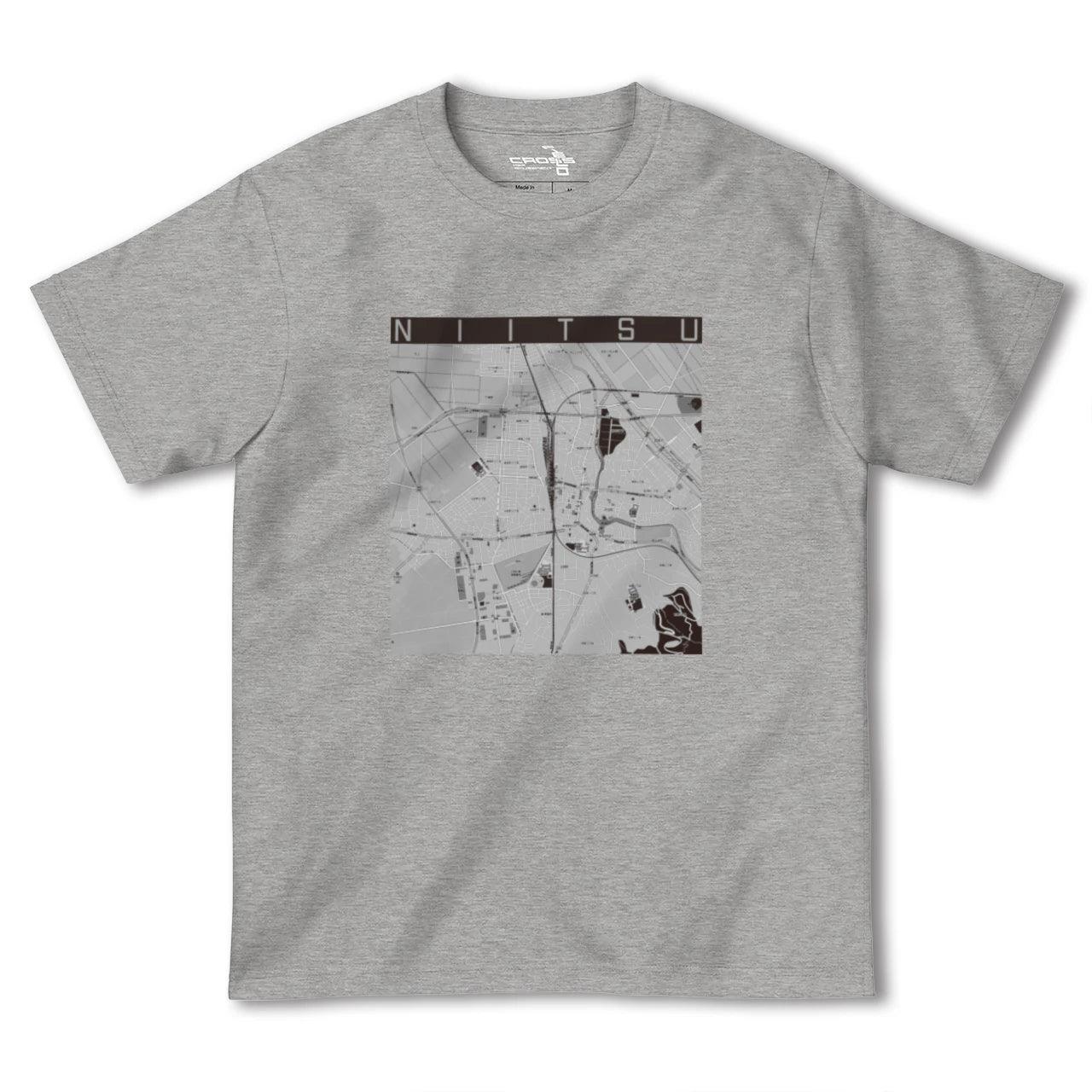 【新津(新潟県)】地図柄ヘビーウェイトTシャツ