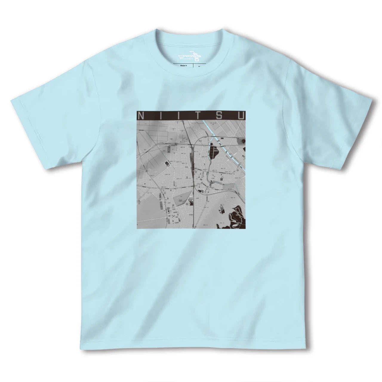 【新津(新潟県)】地図柄ヘビーウェイトTシャツ