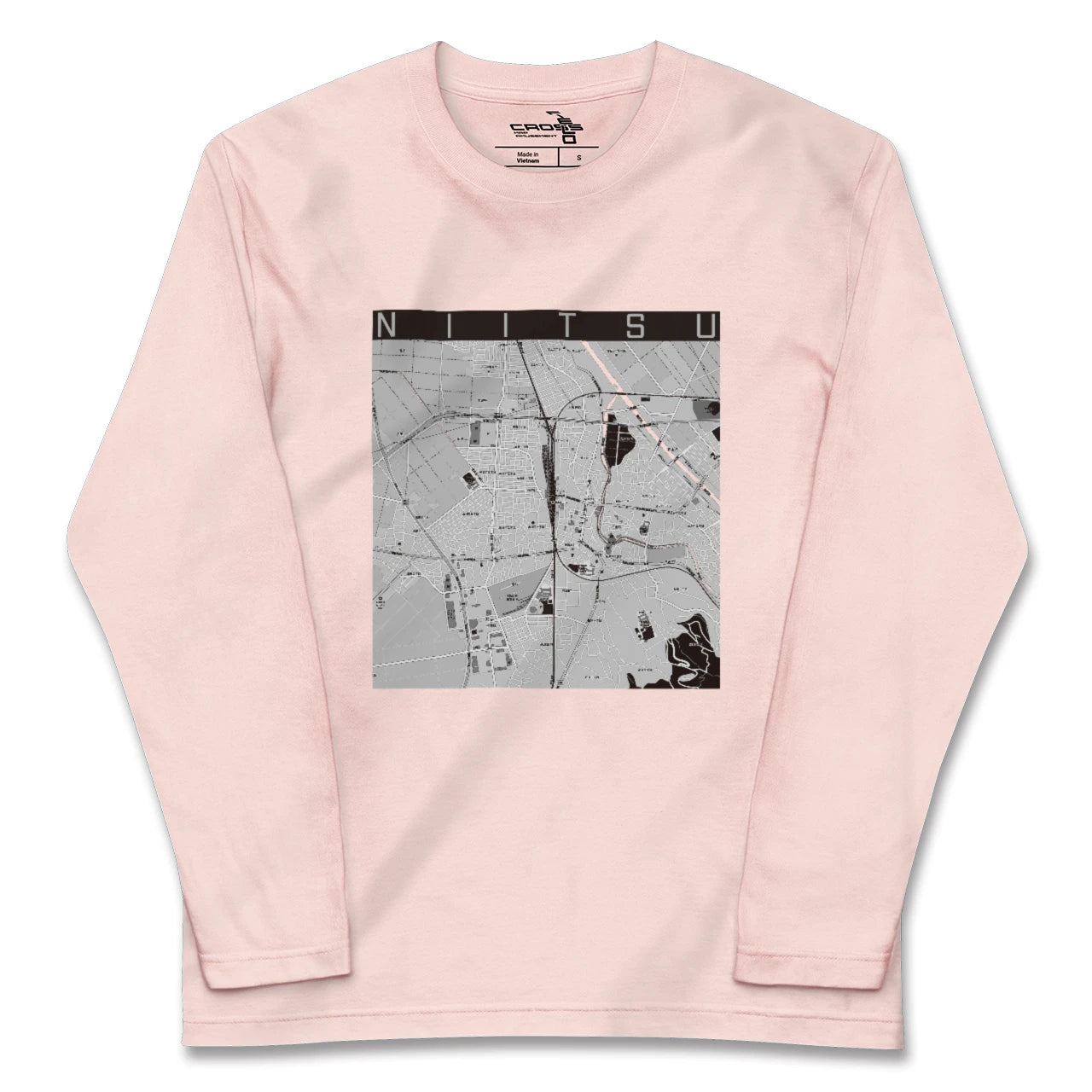 【新津(新潟県)】地図柄ロングスリーブTシャツ