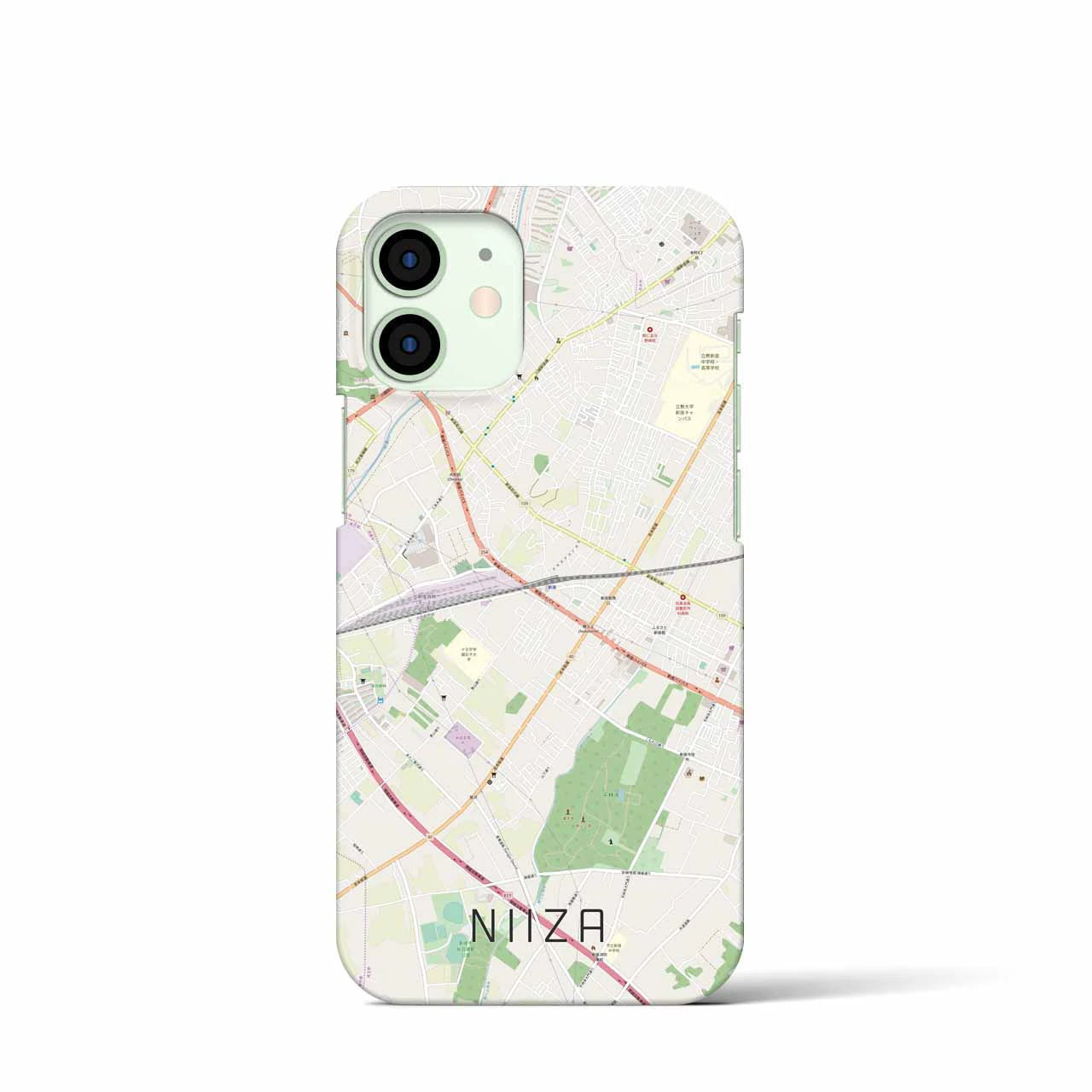 【新座(埼玉県)】地図柄iPhoneケース(バックカバータイプ)