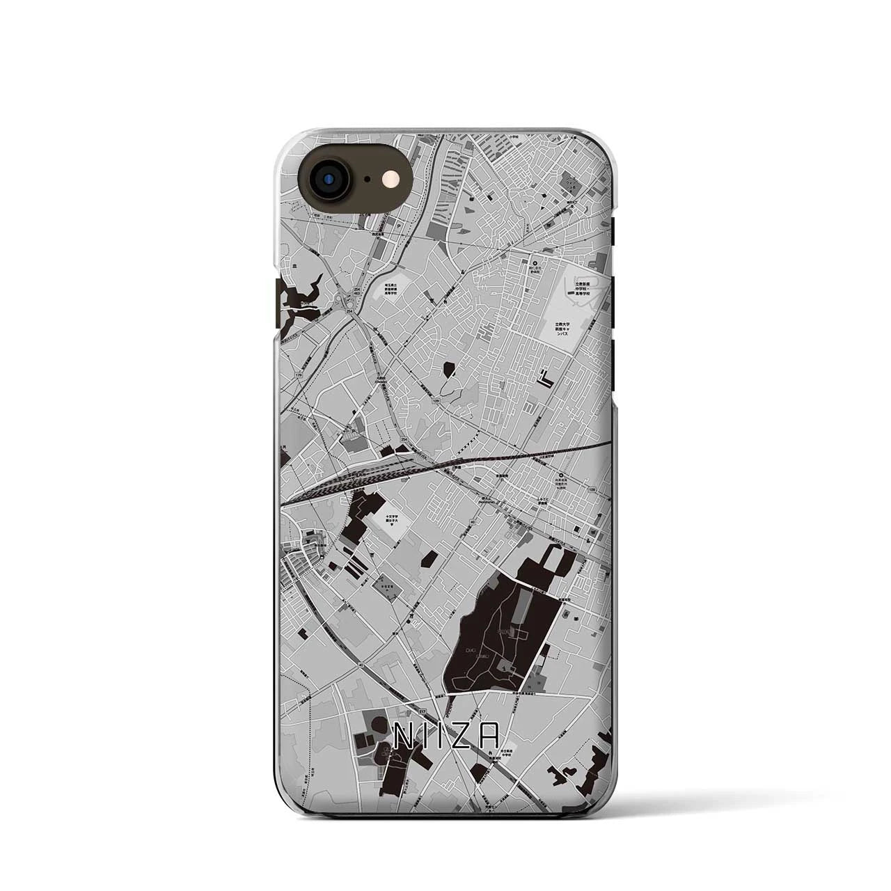 【新座(埼玉県)】地図柄iPhoneケース(クリアタイプ)