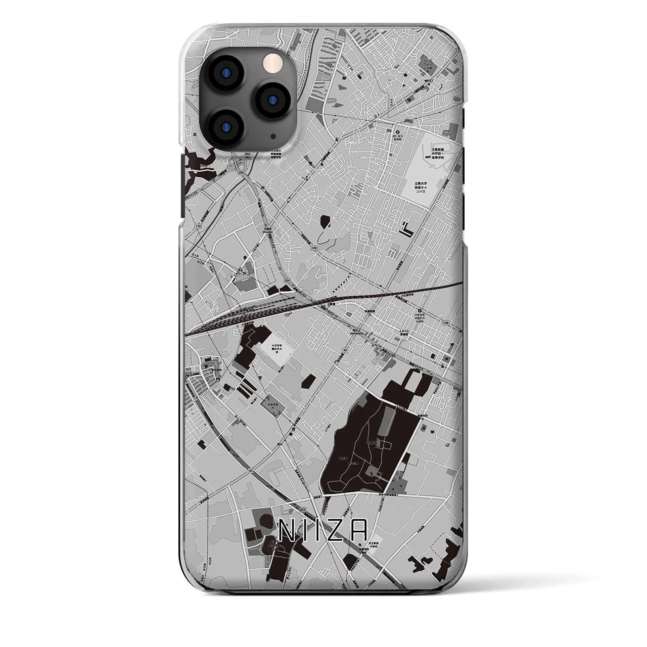 【新座(埼玉県)】地図柄iPhoneケース(クリアタイプ)