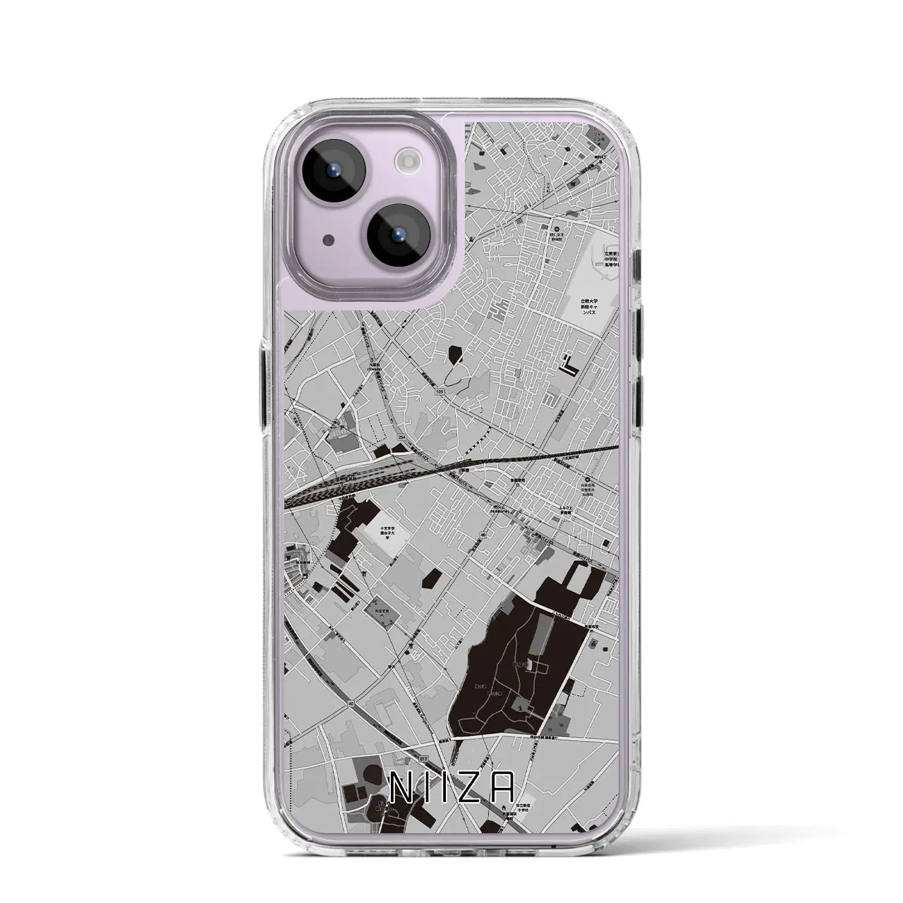 【新座(埼玉県)】地図柄iPhoneケース(MagSafeタイプ)