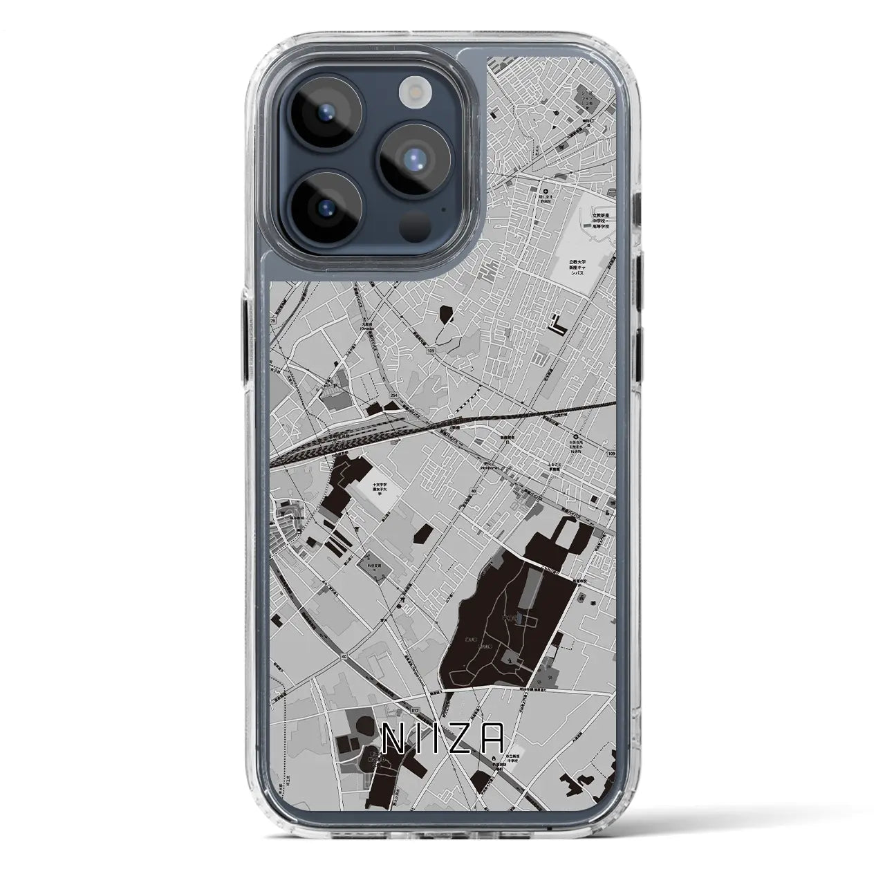 【新座(埼玉県)】地図柄iPhoneケース(MagSafeタイプ)