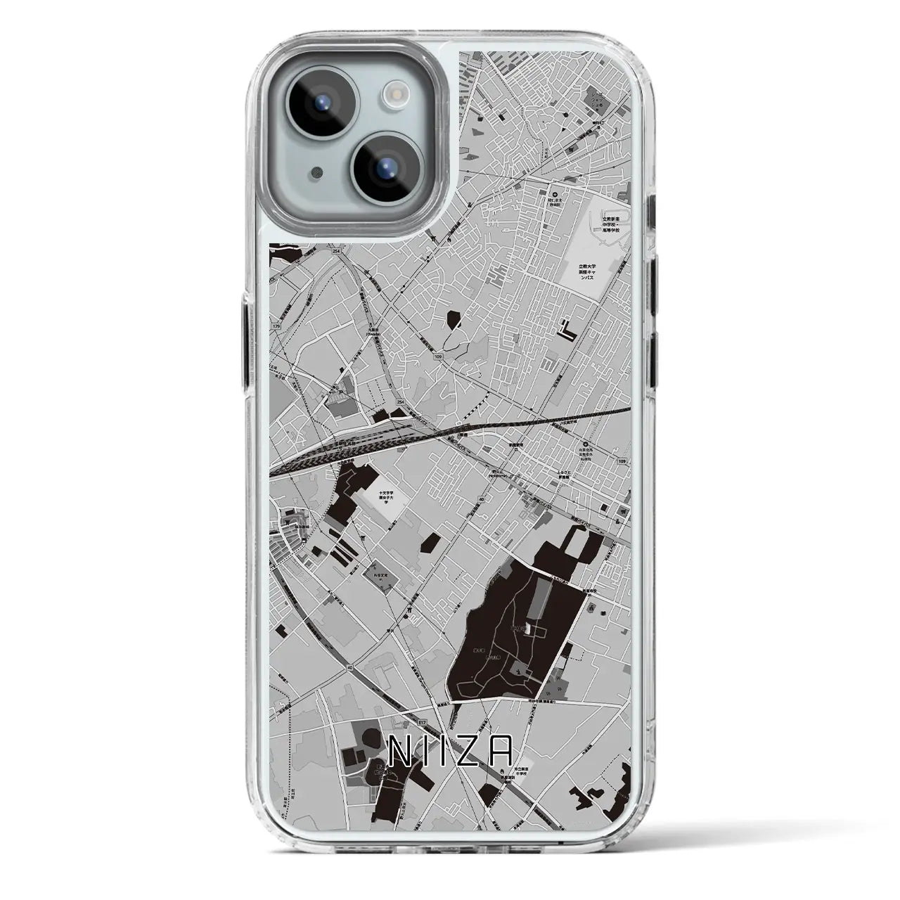 【新座(埼玉県)】地図柄iPhoneケース(MagSafeタイプ)