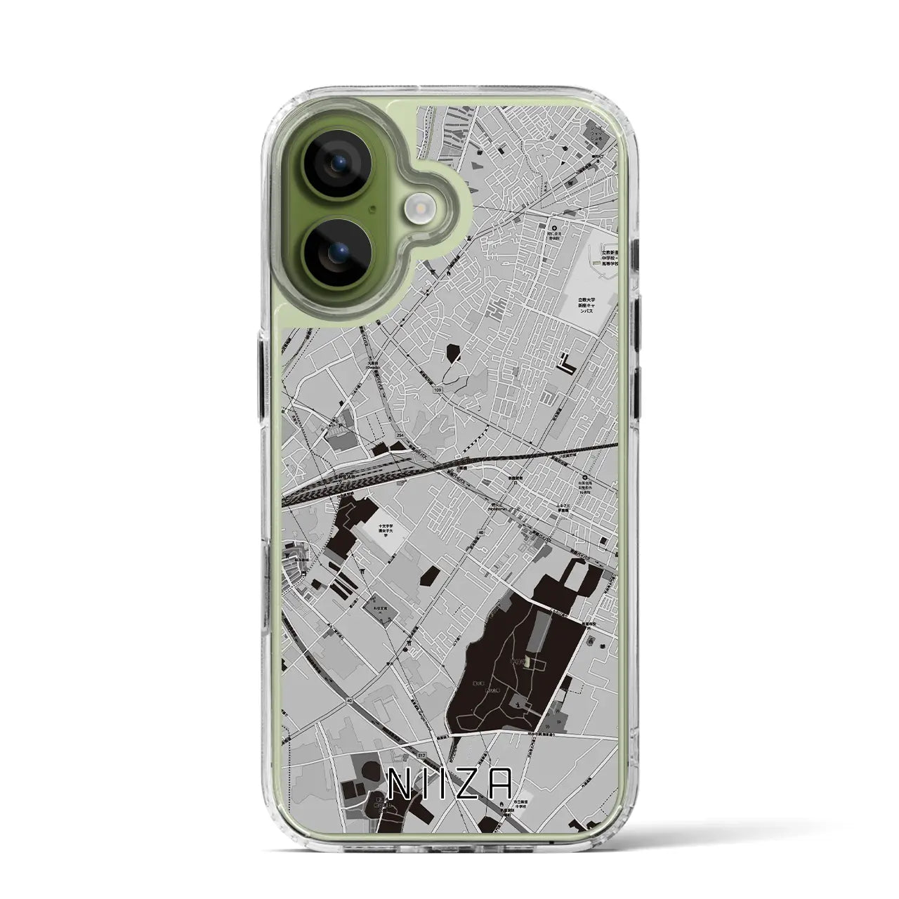 【新座(埼玉県)】地図柄iPhoneケース(MagSafeタイプ)