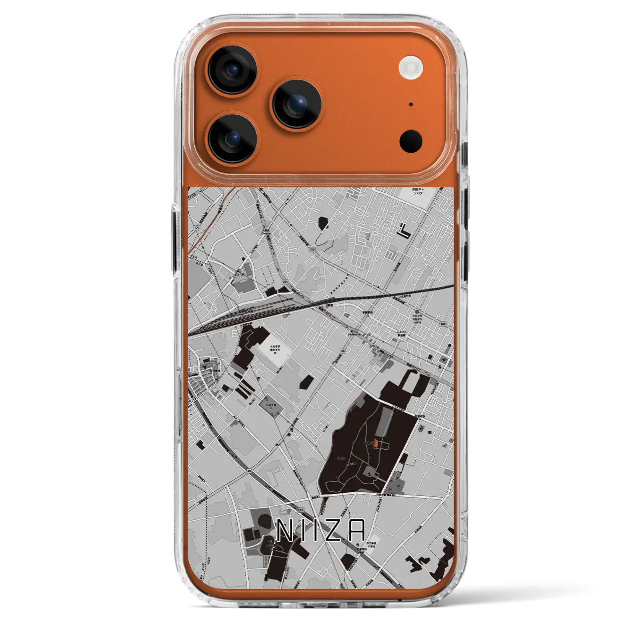 【新座(埼玉県)】地図柄iPhoneケース(MagSafeタイプ)
