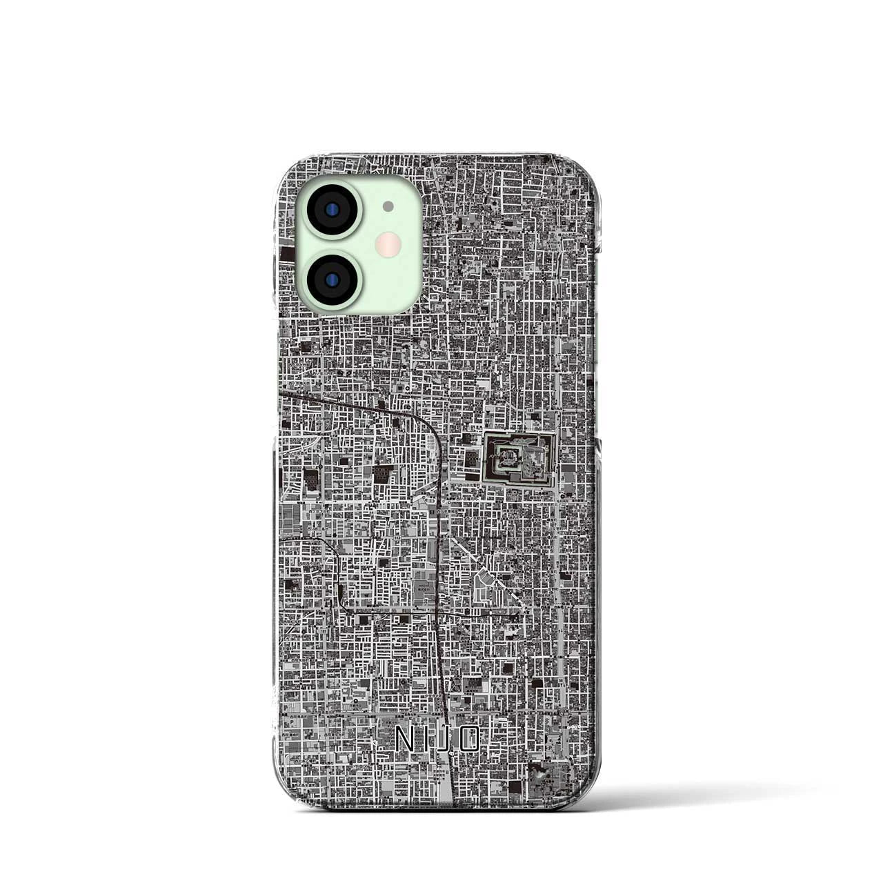 【二条(京都府)】地図柄iPhoneケース(クリアタイプ)