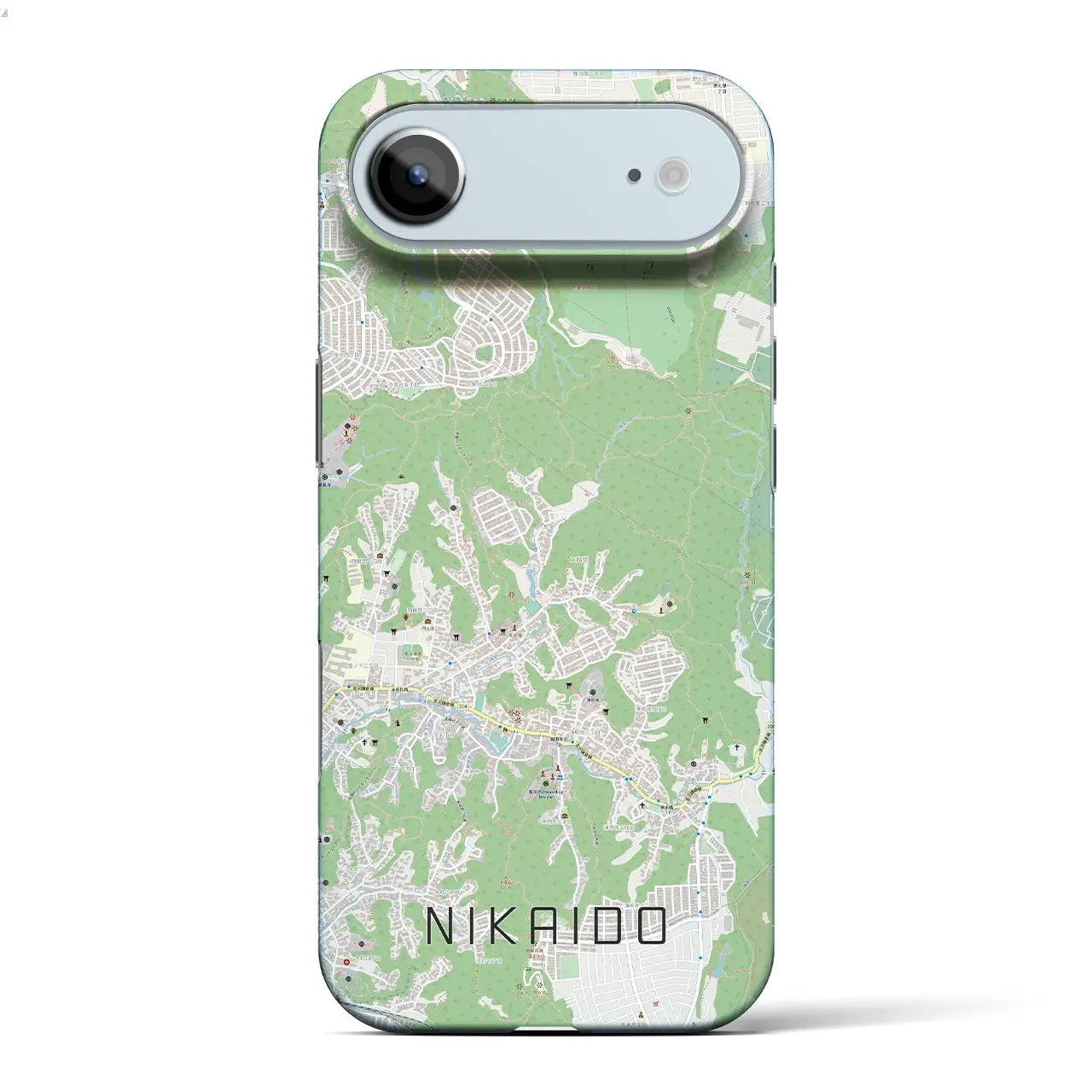 【二階堂(神奈川県)】地図柄iPhoneケース(バックカバータイプ)ナチュラル・iPhone 17 Pro Max 用