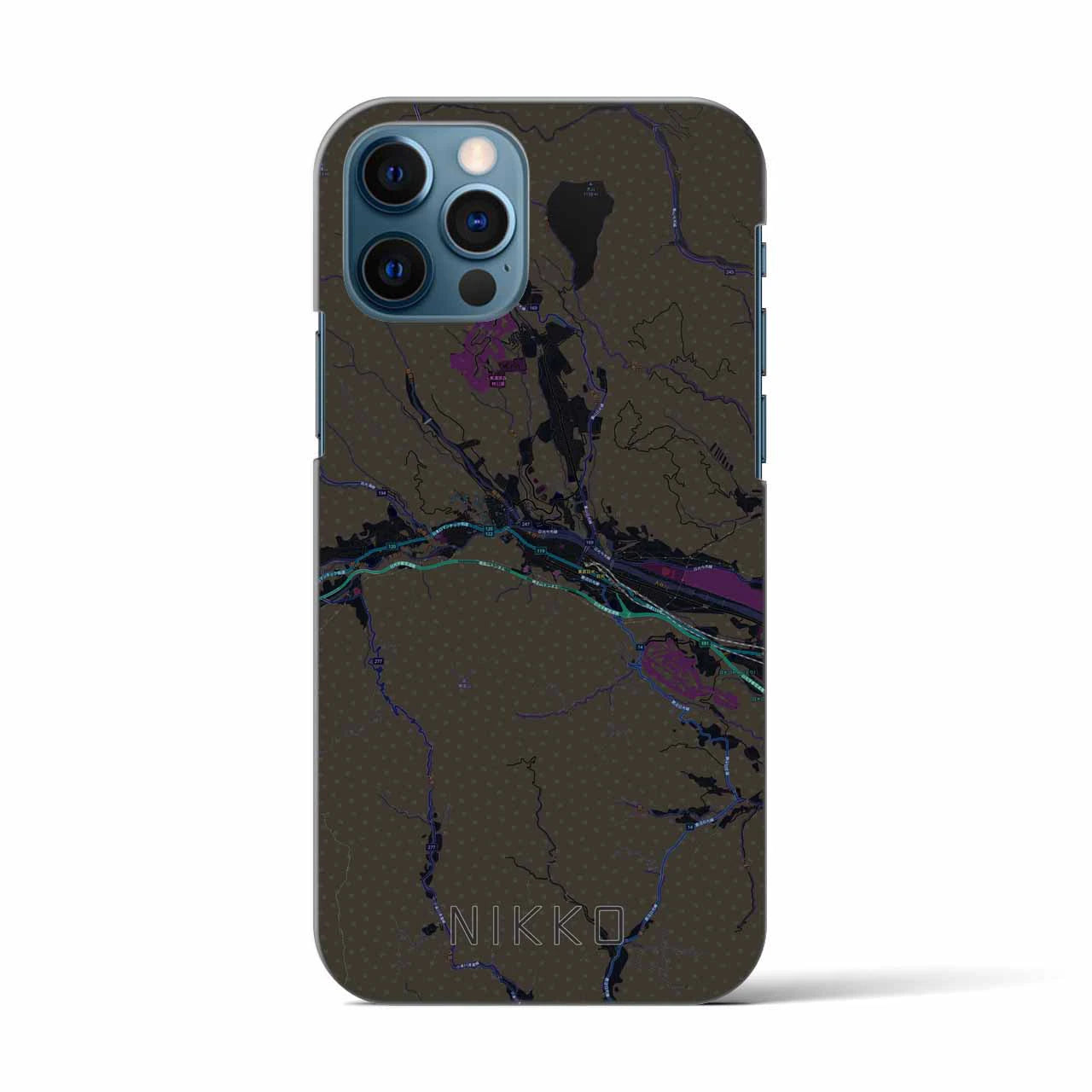 【日光(栃木県)】地図柄iPhoneケース(バックカバータイプ)