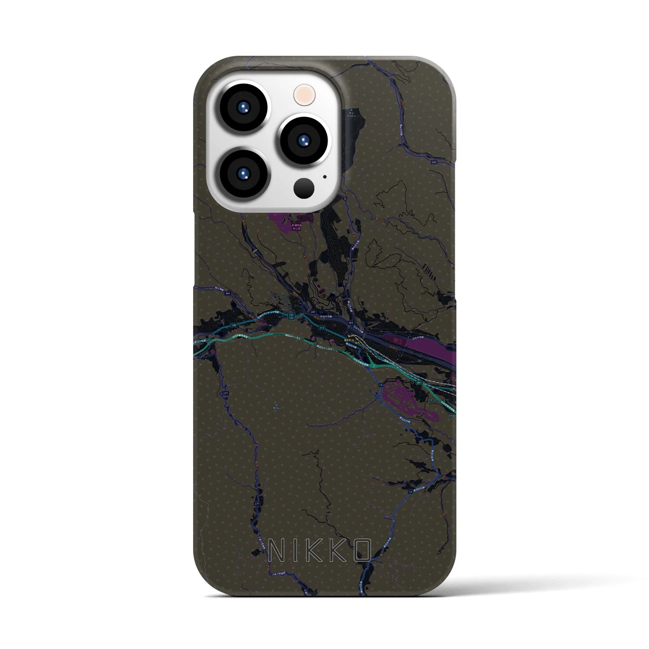 【日光(栃木県)】地図柄iPhoneケース(バックカバータイプ)