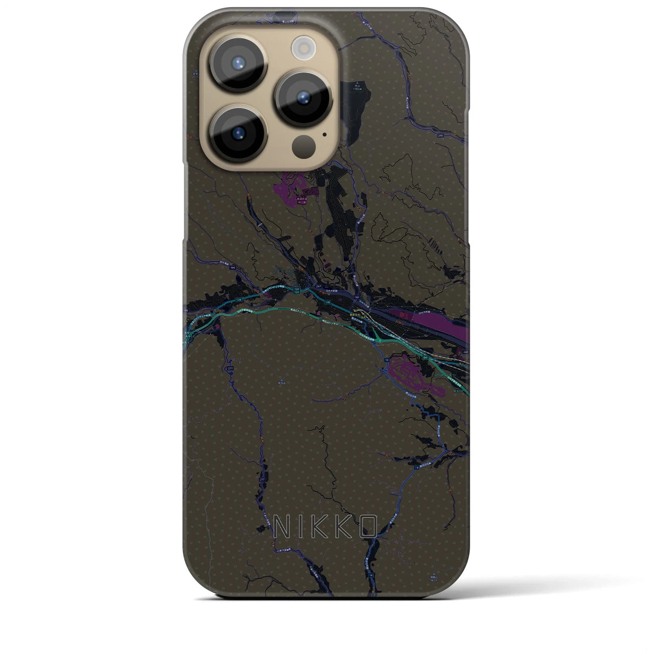 【日光(栃木県)】地図柄iPhoneケース(バックカバータイプ)