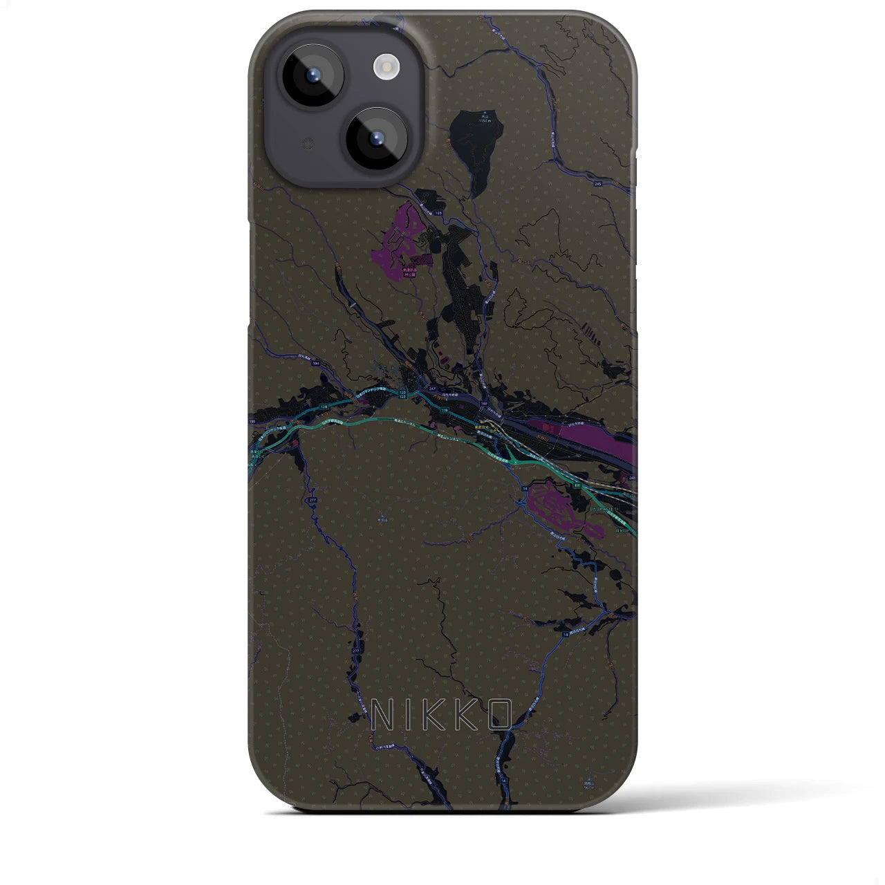 【日光(栃木県)】地図柄iPhoneケース(バックカバータイプ)
