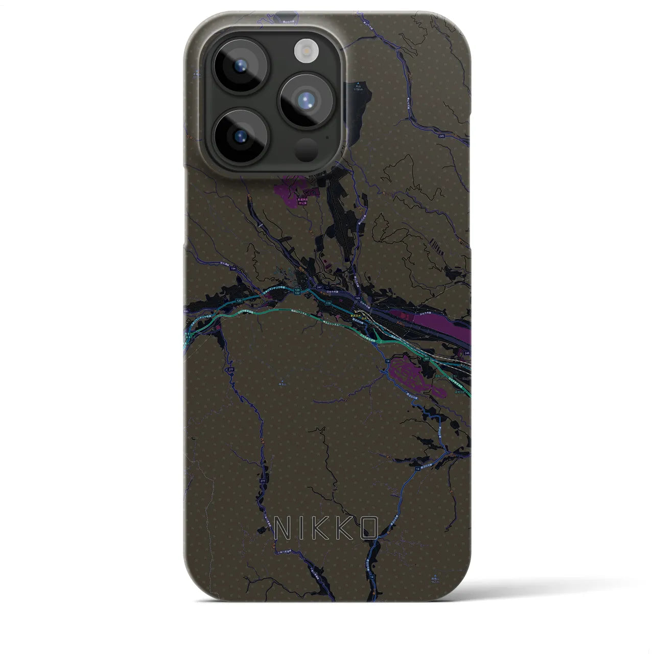 【日光(栃木県)】地図柄iPhoneケース(バックカバータイプ)