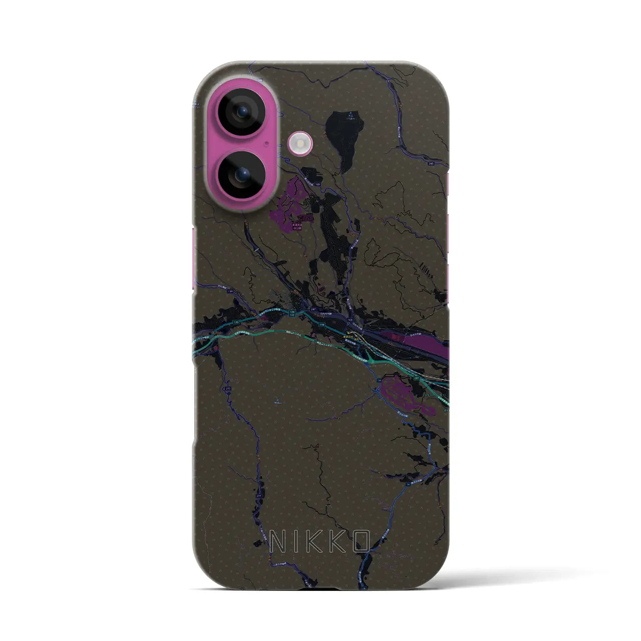 【日光(栃木県)】地図柄iPhoneケース(バックカバータイプ)